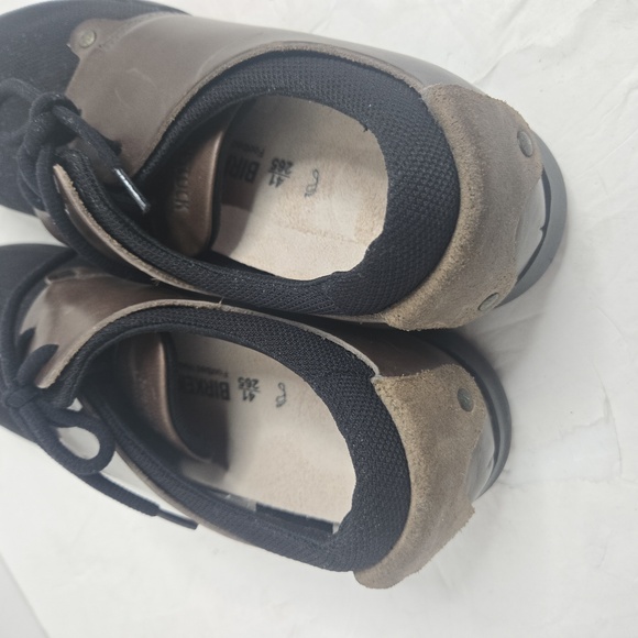 Birkenstock Minot Unisex Brown Leather and Fabric /Textile Black Shoes - Picture 7 of 14